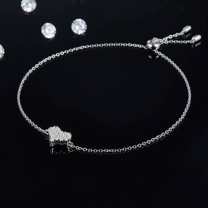 一见倾心MoissanitePendantStud EarringBracelet套装